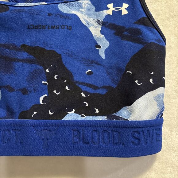 Under Armour Project Rock Blood Sweat Respect Printed Sports Bra Women's Medium - Picture 6 of 14